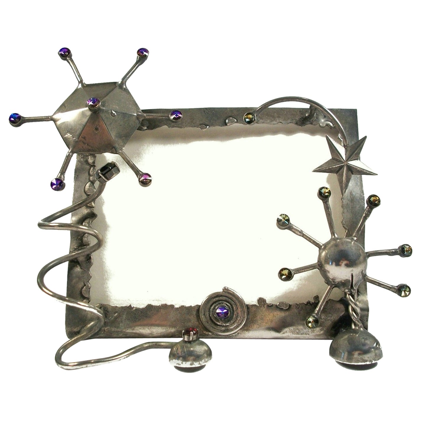 Replica Bijoux/Athenes - Vintage Photo Frame W/ Rhinestones - Late 20th Century