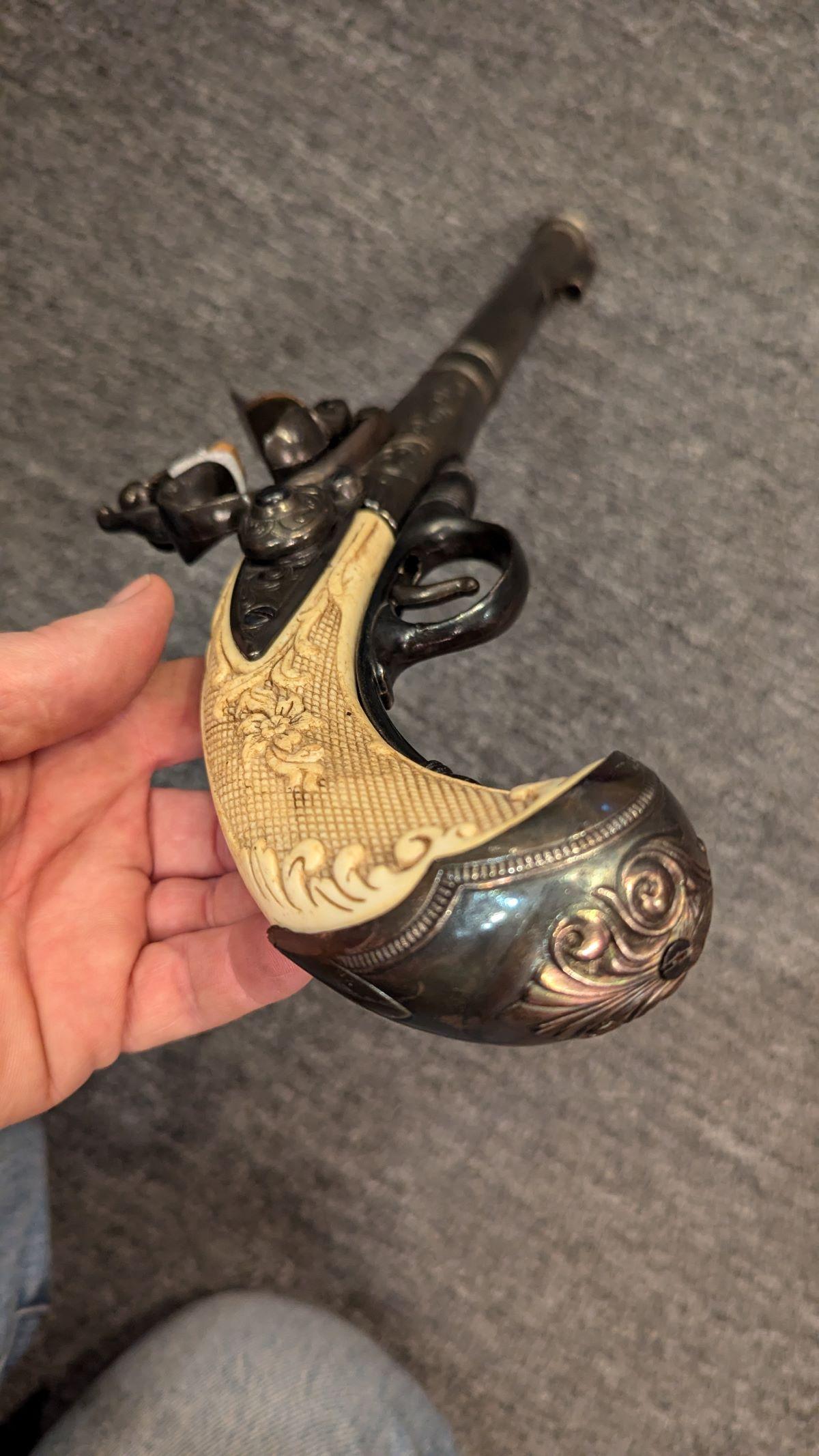 20ième siècle Réplique de platine à silex sans mise à feu en vente