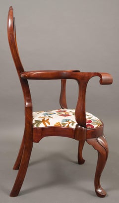Replica of a Philadelphia Colonial Period 'Queen Anne' Balloon Seat Armchair