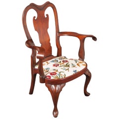 Replica of a Philadelphia Colonial Period 'Queen Anne' Balloon Seat Armchair