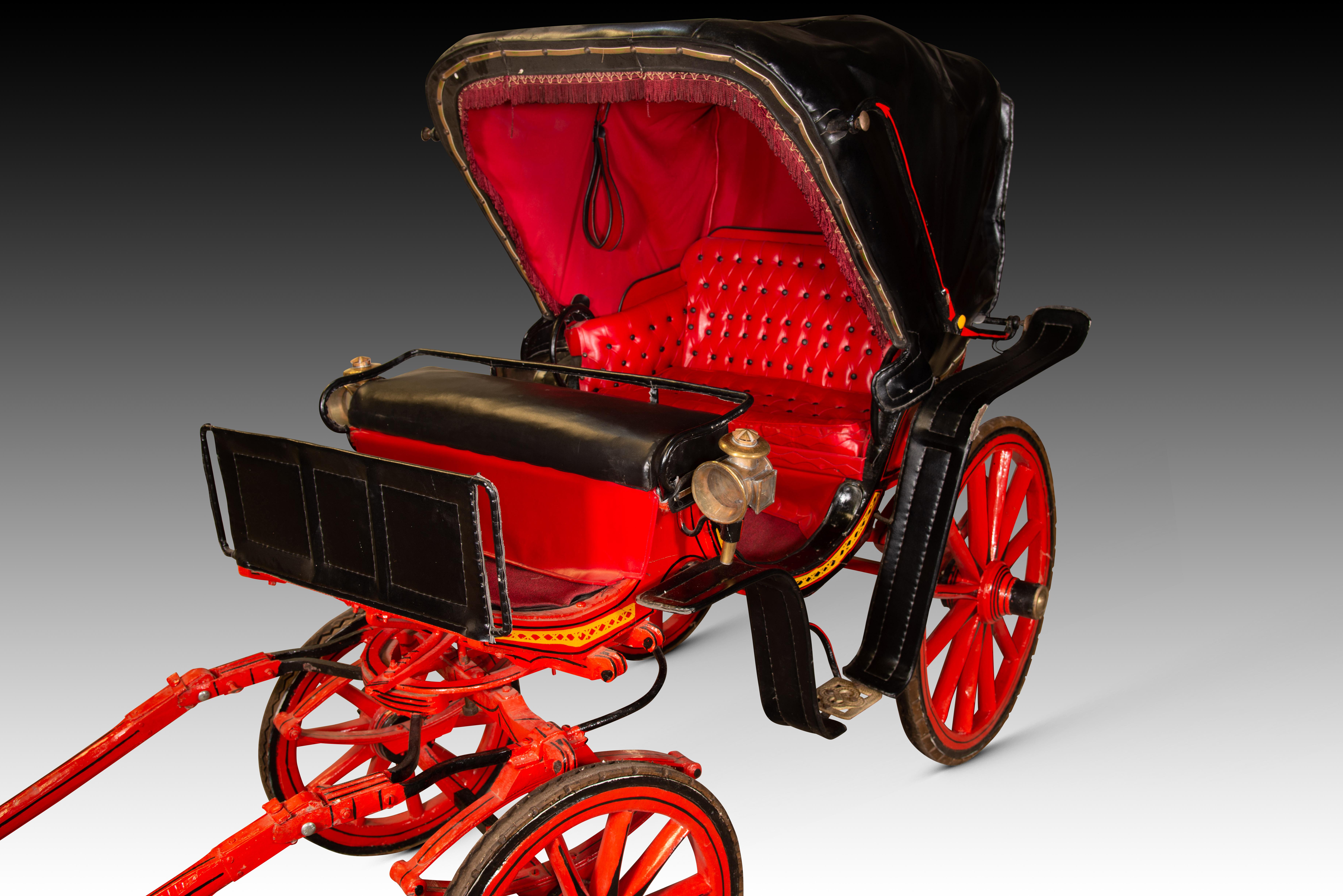 Replica of carriage. Bois, métal, etc. 20e siècle. État moyen - En vente à Madrid, ES