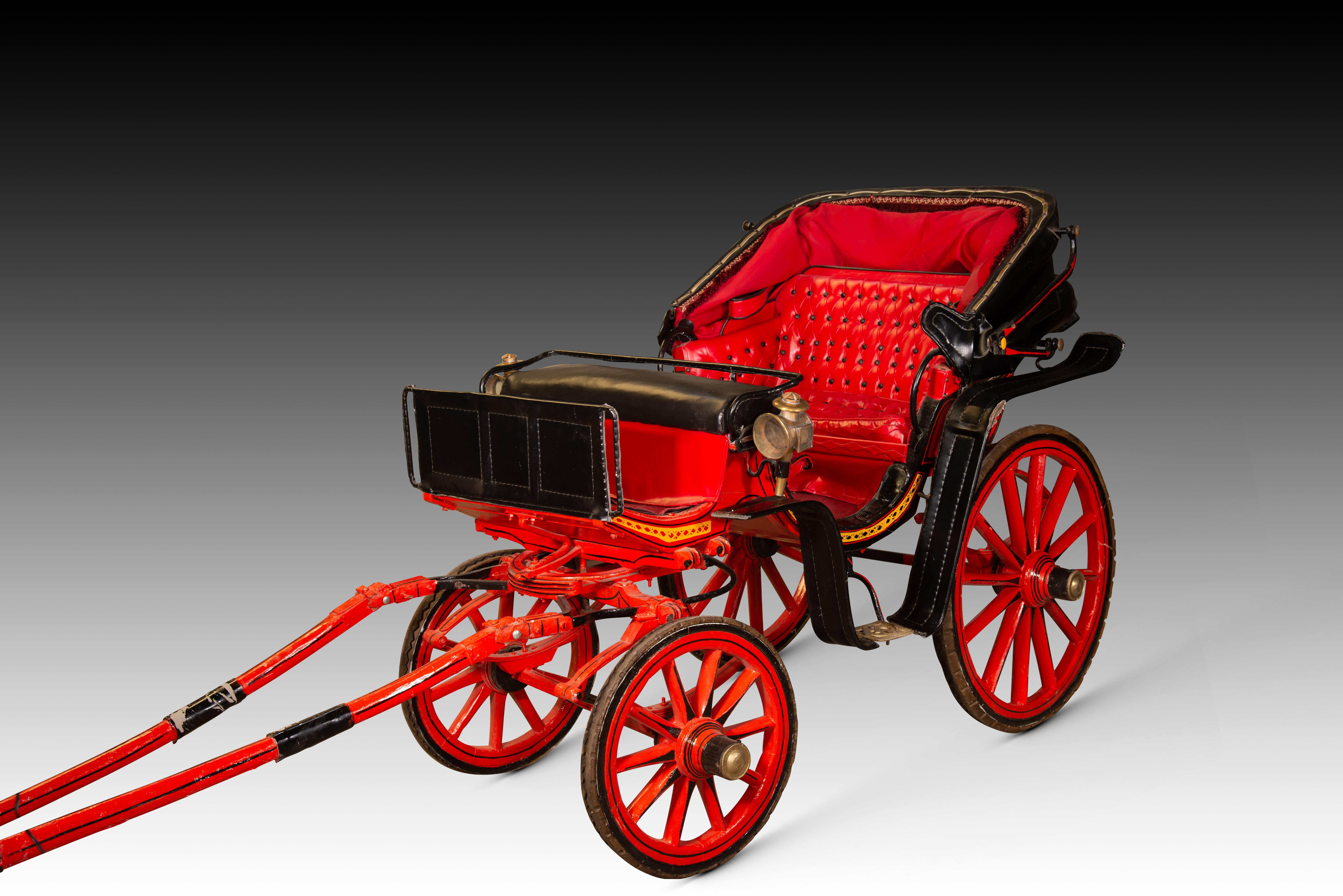 20ième siècle Replica of carriage. Bois, métal, etc. 20e siècle. en vente