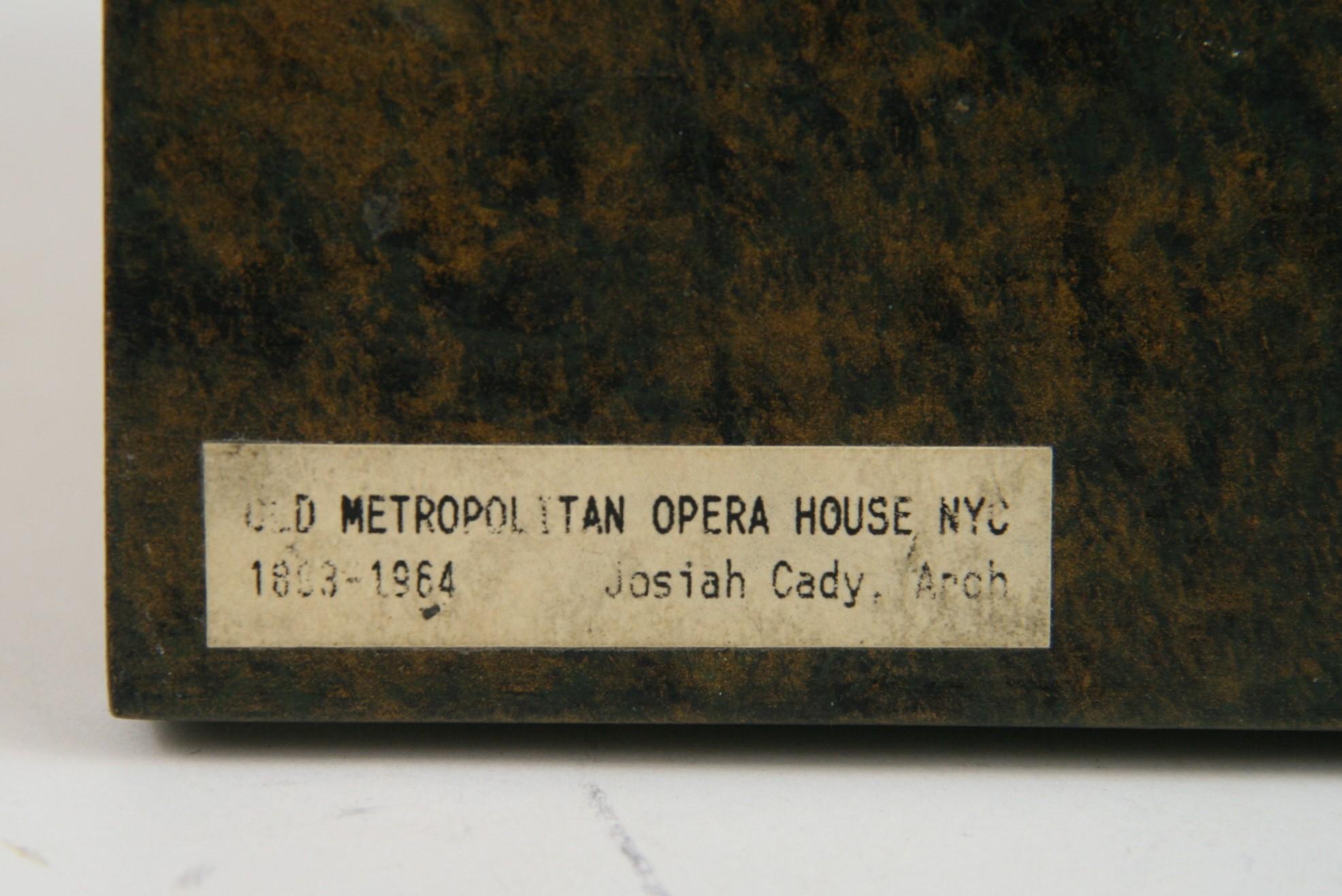 Replica of Old NY Metropolitan Opera House Trinket Box/Model 3