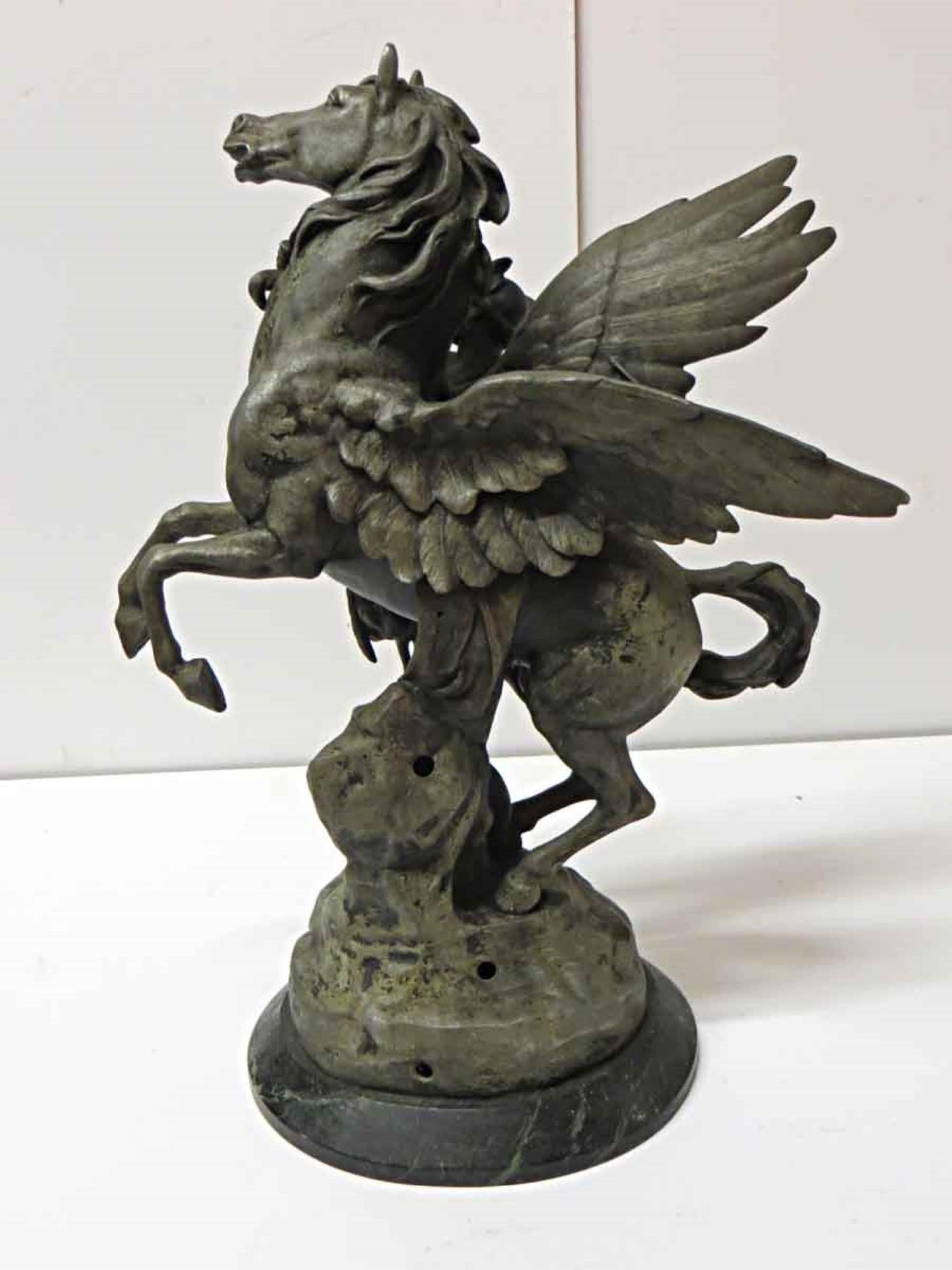 Late 20th Century Replica of the Original 1888 French Statue Entitled Perseus and Pegasus