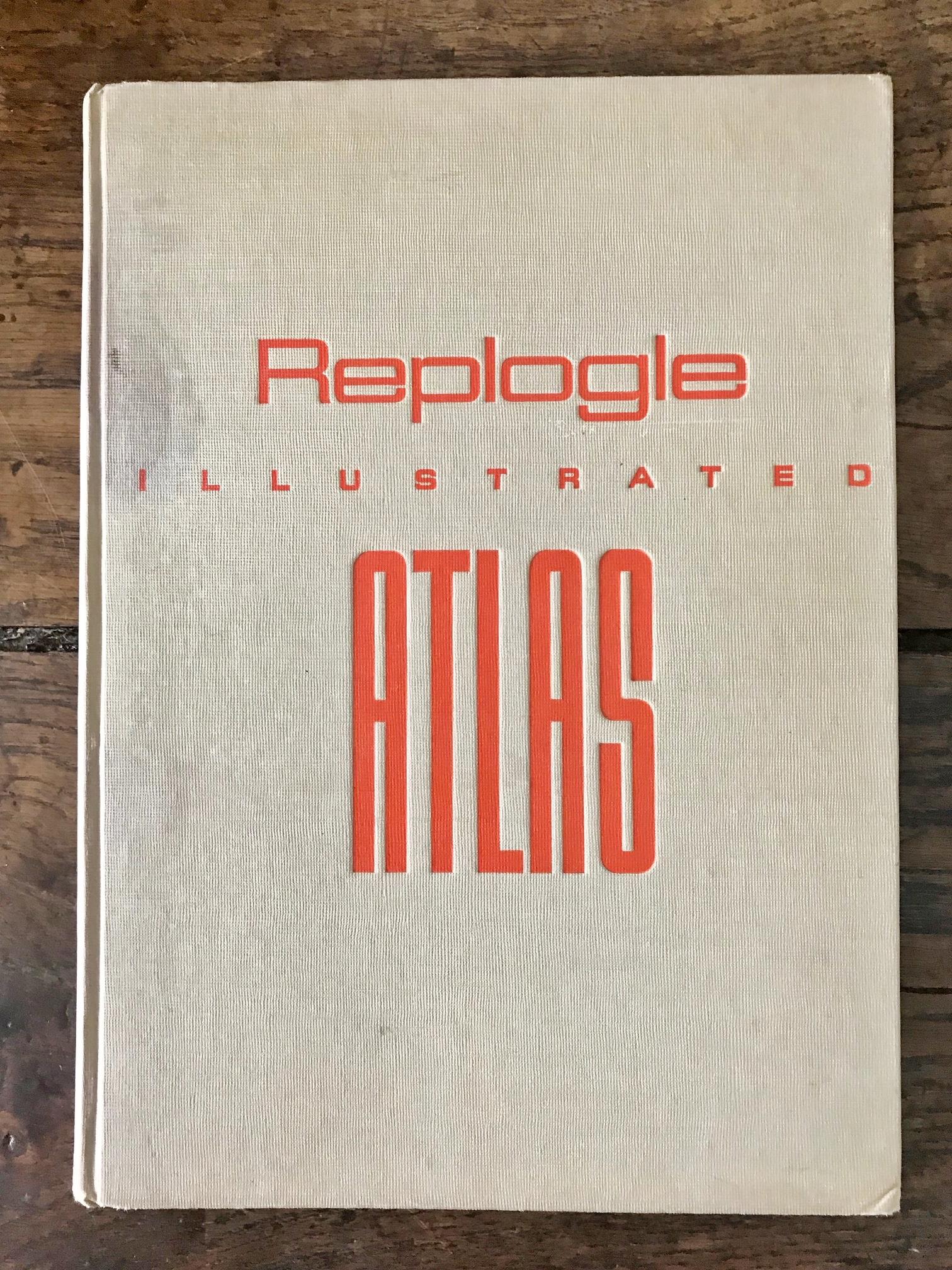 Replogle Library Globe Plus Replogle Illustrated Atlas, Late 1930s For Sale 5