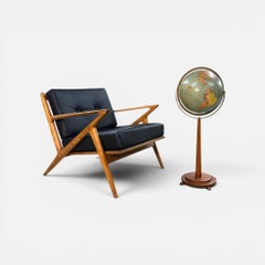 Replogle 1950s Mid-Century Modern Standing Globe