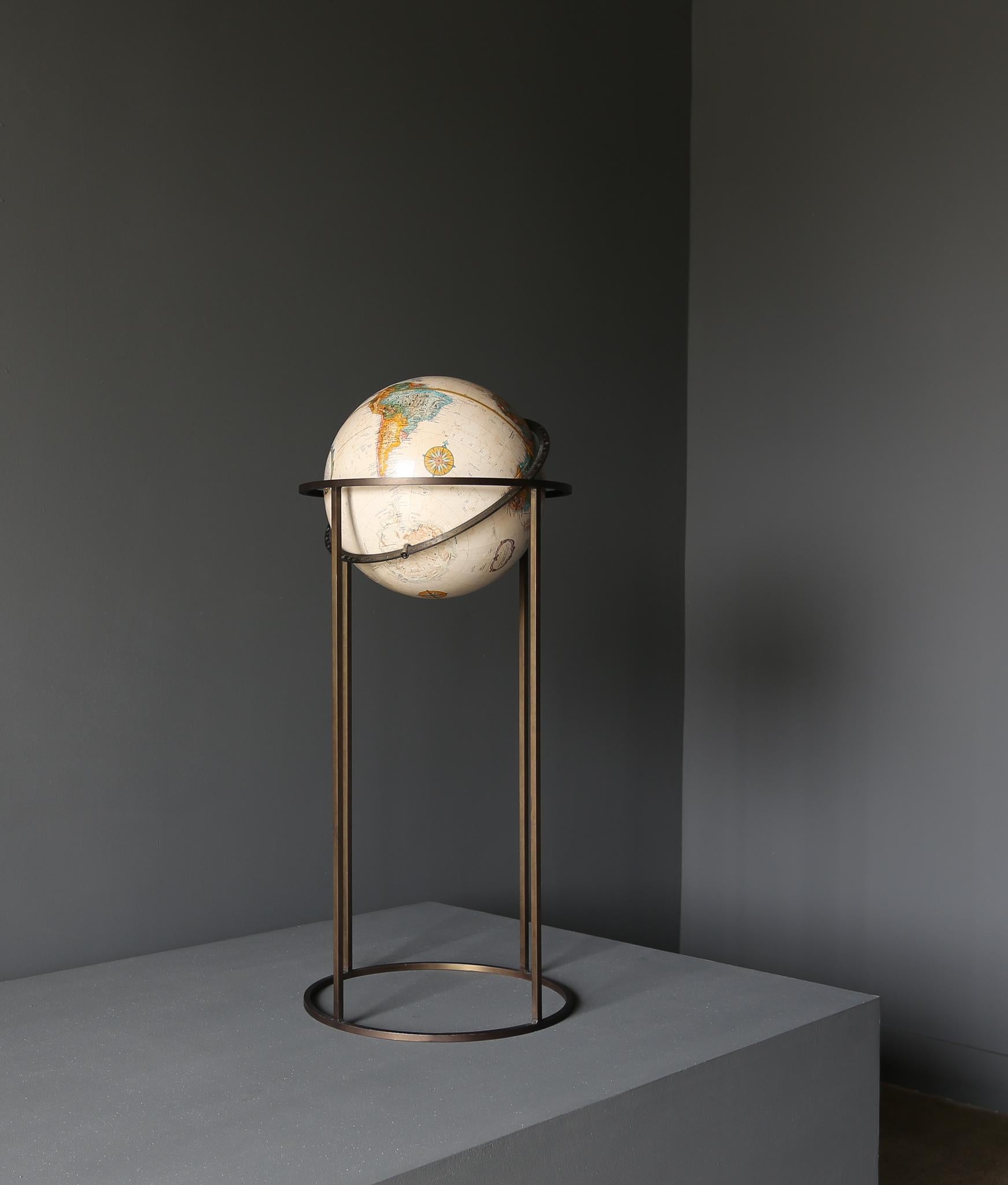 American Replogle Globe in the Manner of Paul McCobb, circa 1955