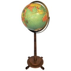 Replogle Globe Vintage Art Deco