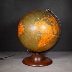 Replogle Illuminated Glass Library Globe c.1930-1940
