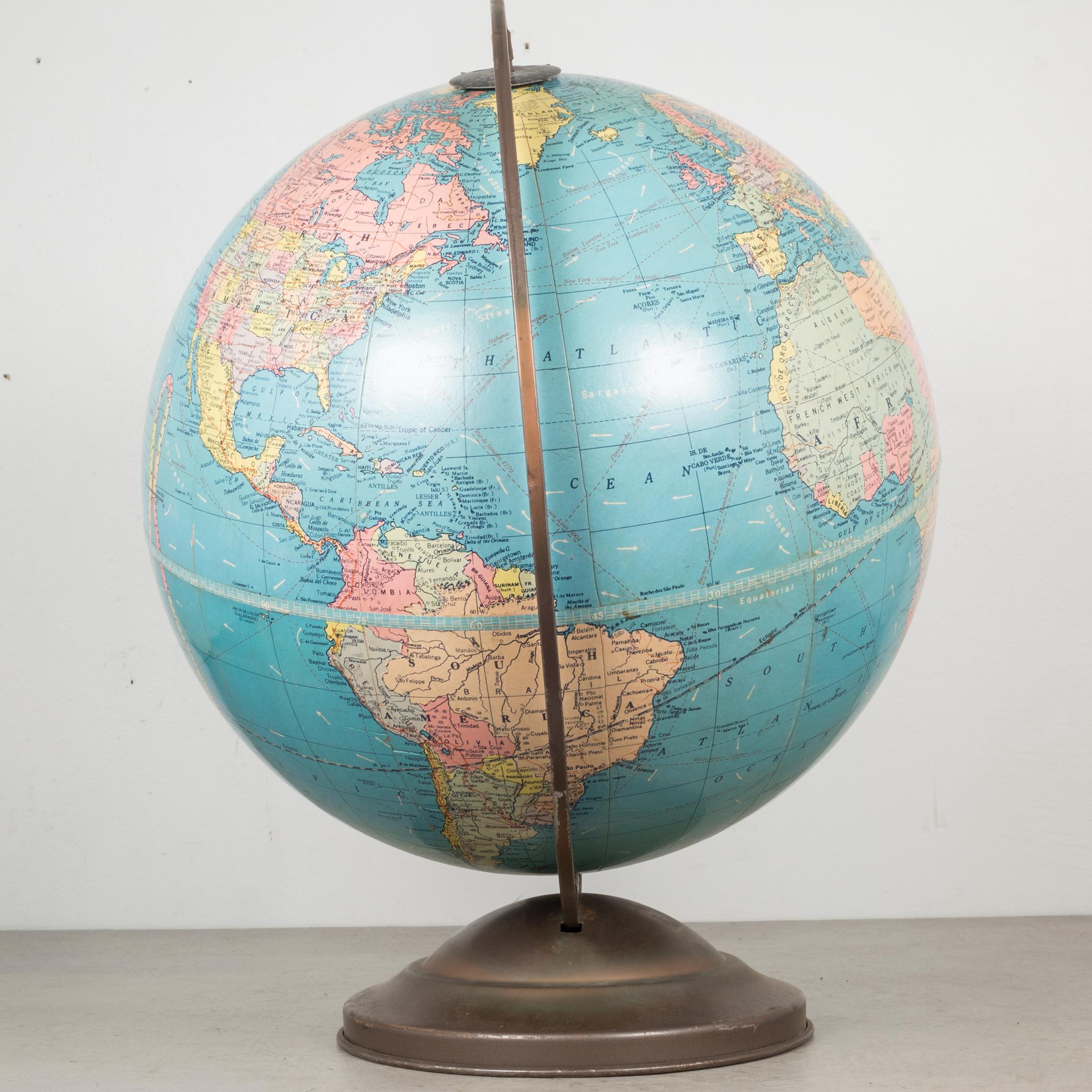 Replogle Standard Globe, circa Pre 1948 In Good Condition In San Francisco, CA