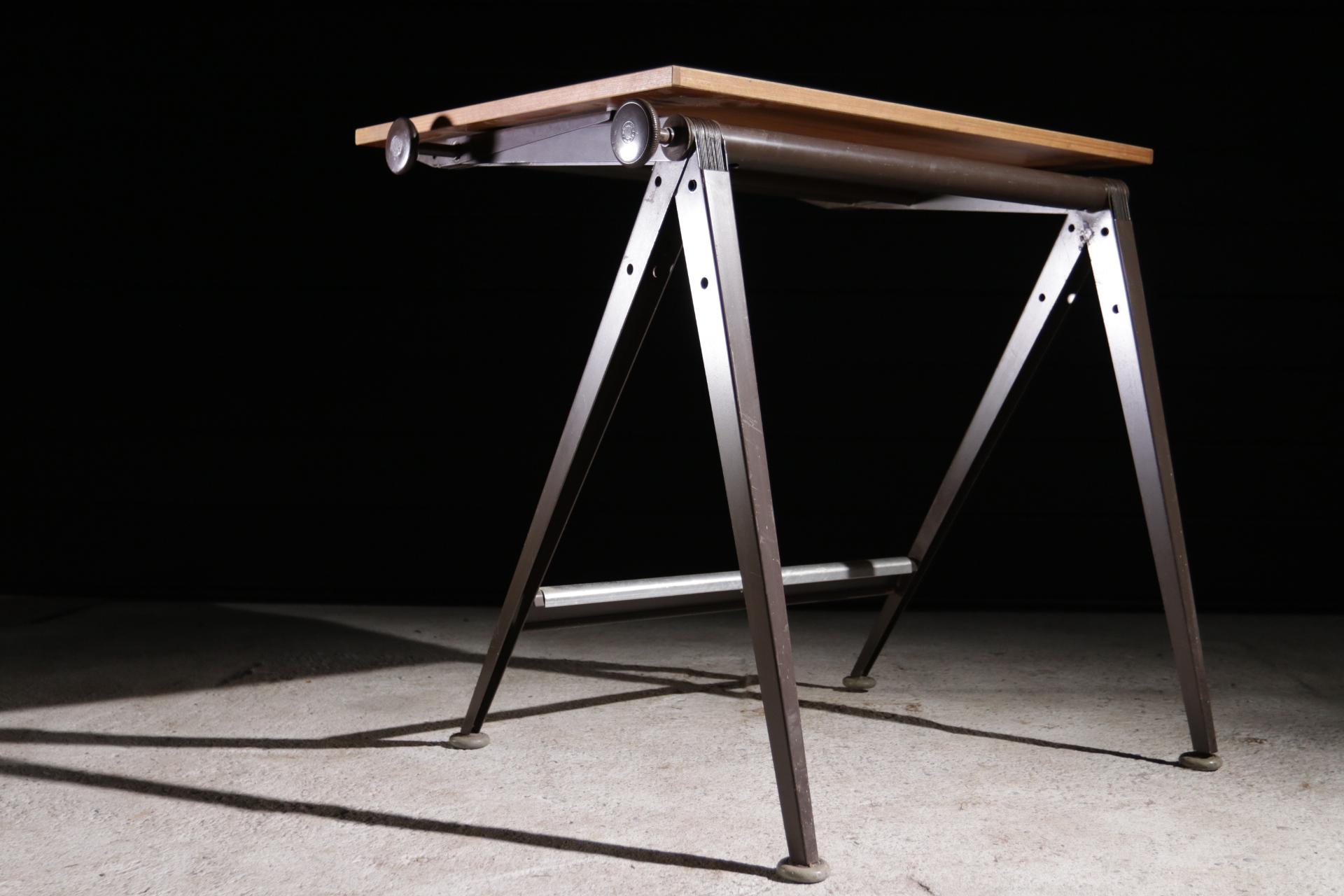 Reply Architect drafting table Friso Kramer - Wim Rietveld Ahrend Cirkel 1959 In Good Condition In Boven Leeuwen, NL