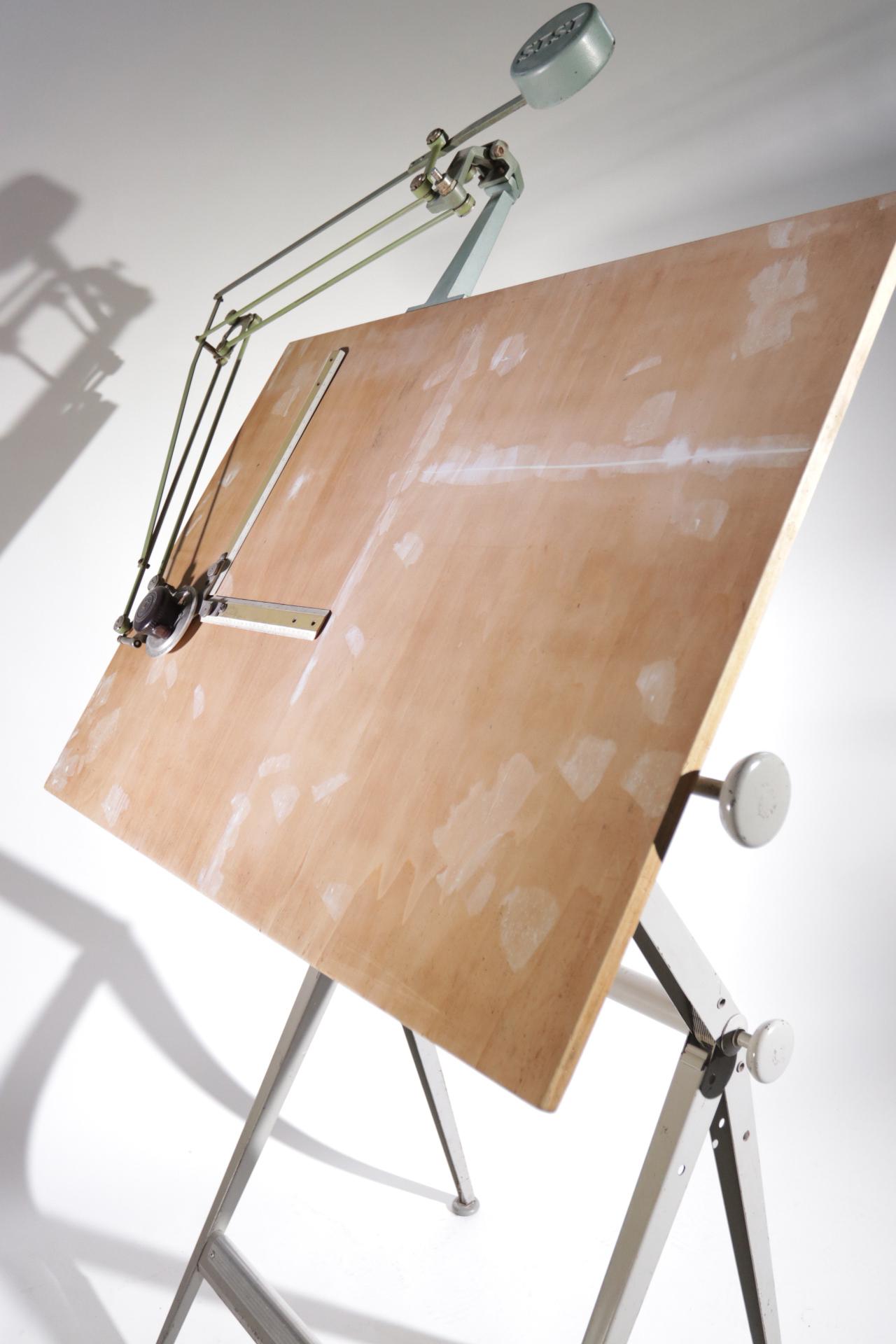 Reply Architect Drafting Table Friso Kramer, Wim Rietveld Ahrend de Cirkel, 1959 In Good Condition In Boven Leeuwen, NL
