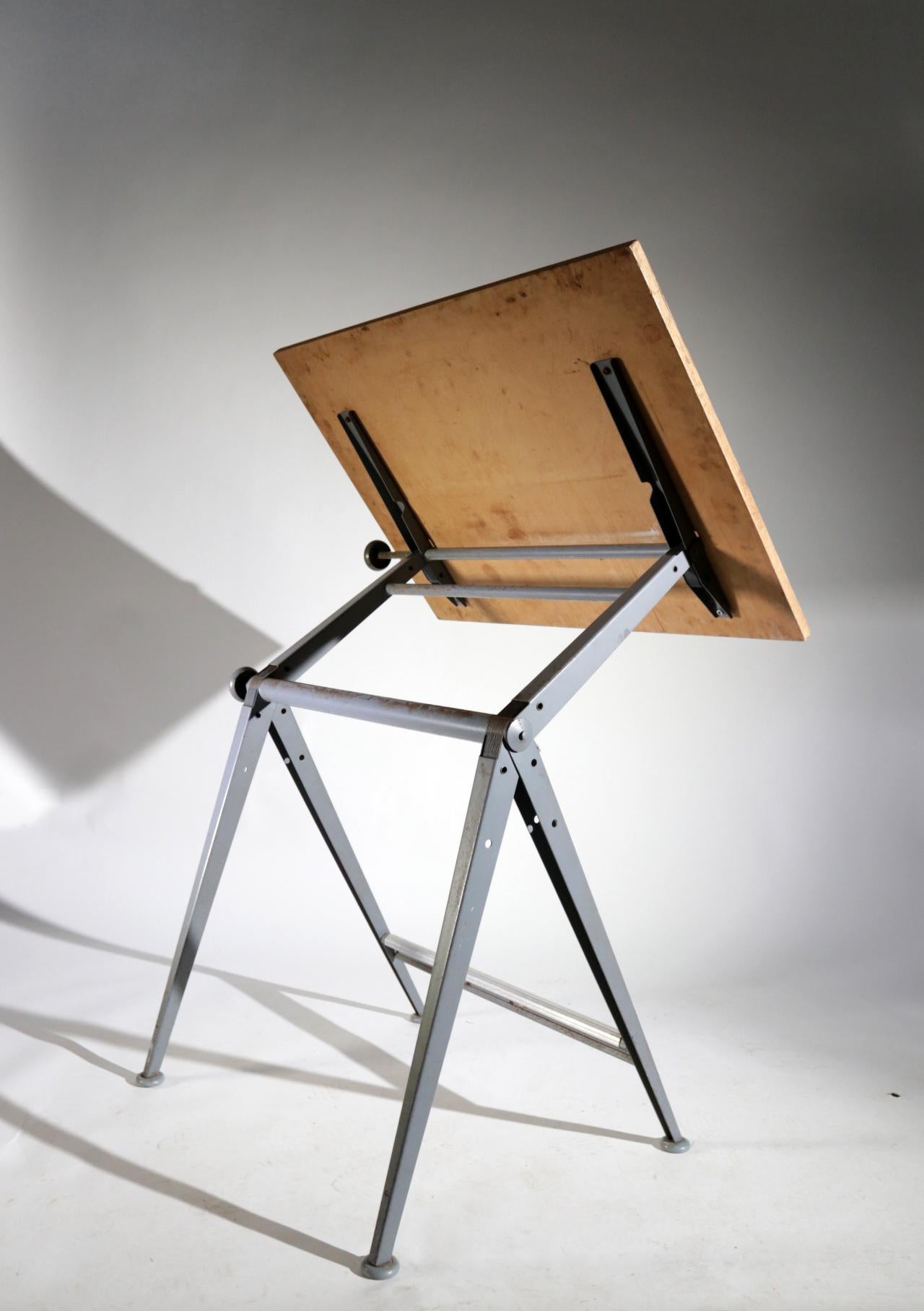 Steel Reply Architect Drafting Table Friso Kramer, Wim Rietveld Ahrend de Cirkel, 1959