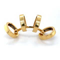 Repossi Oro Amarillo de 18k 4 Aros / Pendientes de un solo aro