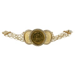 Repossi 1970’s Gold coins and Diamond Bracelet