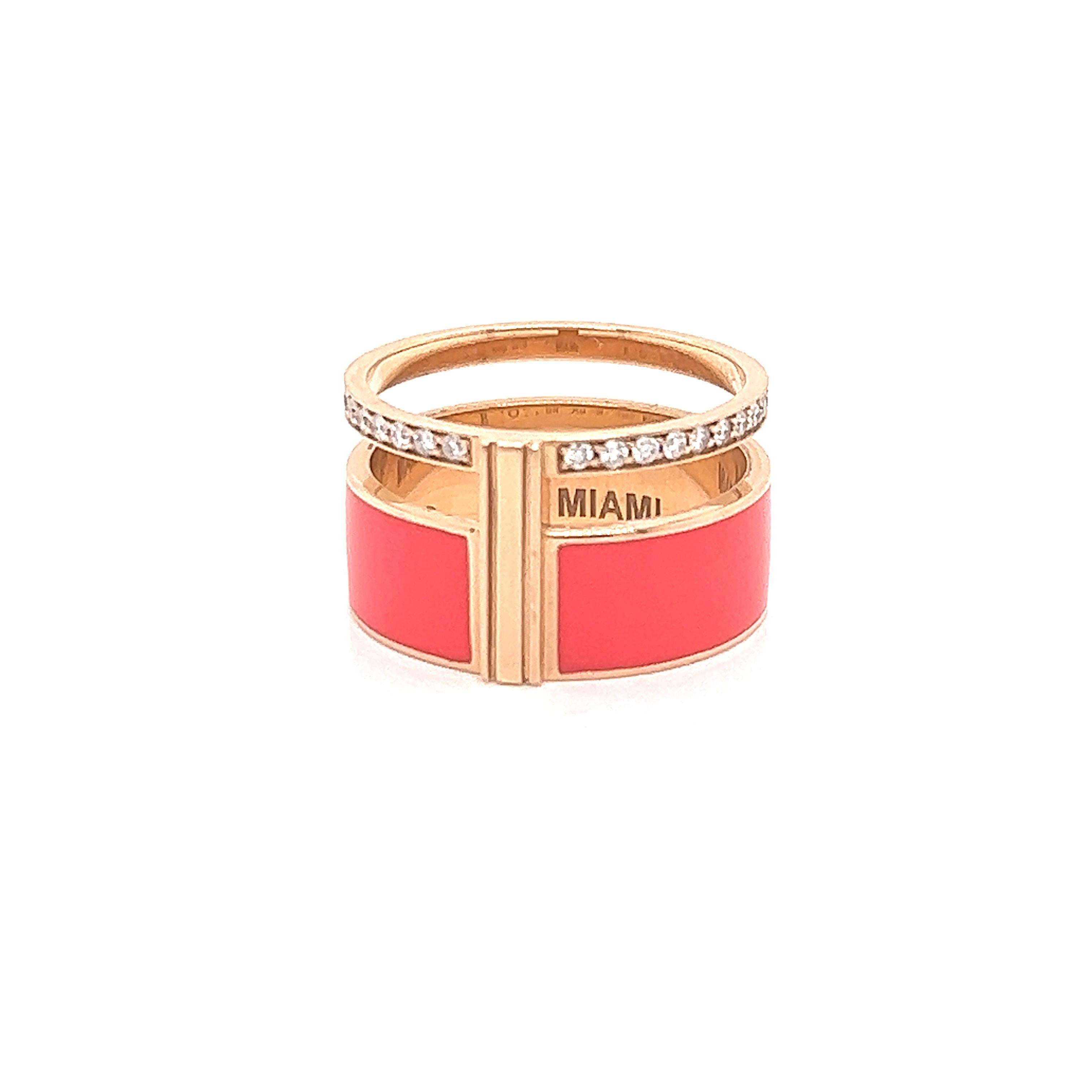 repossi berbere 18ct pink-gold and diamond ring