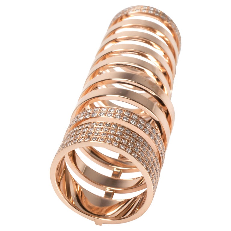 Repossi Berbere Diamond Ring in 18 Karat Rose Gold 1.60 Carat For Sale at  1stDibs | repossi ring berbere, repossi berbere ring