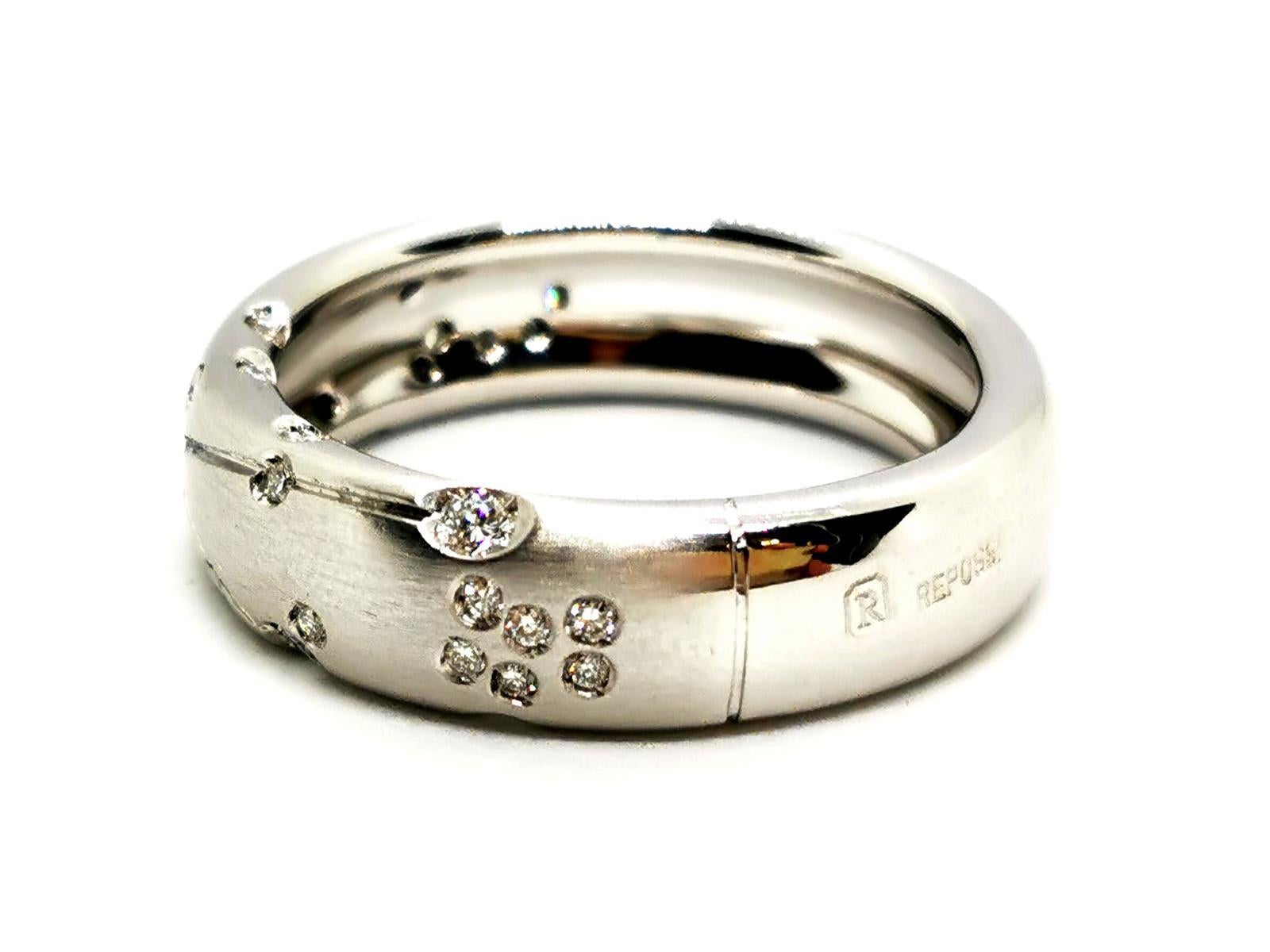 Brilliant Cut Repossi Ring Astrale White Gold Diamond