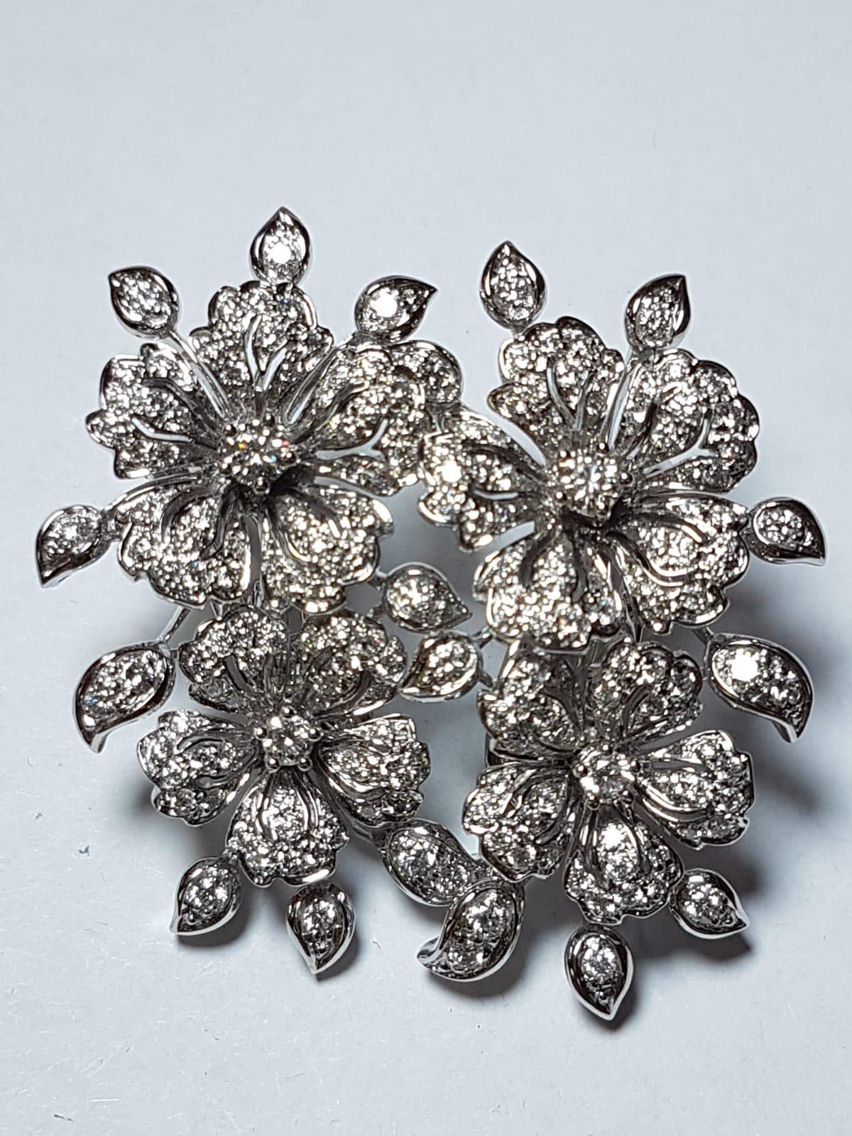 Art Deco Repossi White Gold Diamond Stud Earrings For Sale