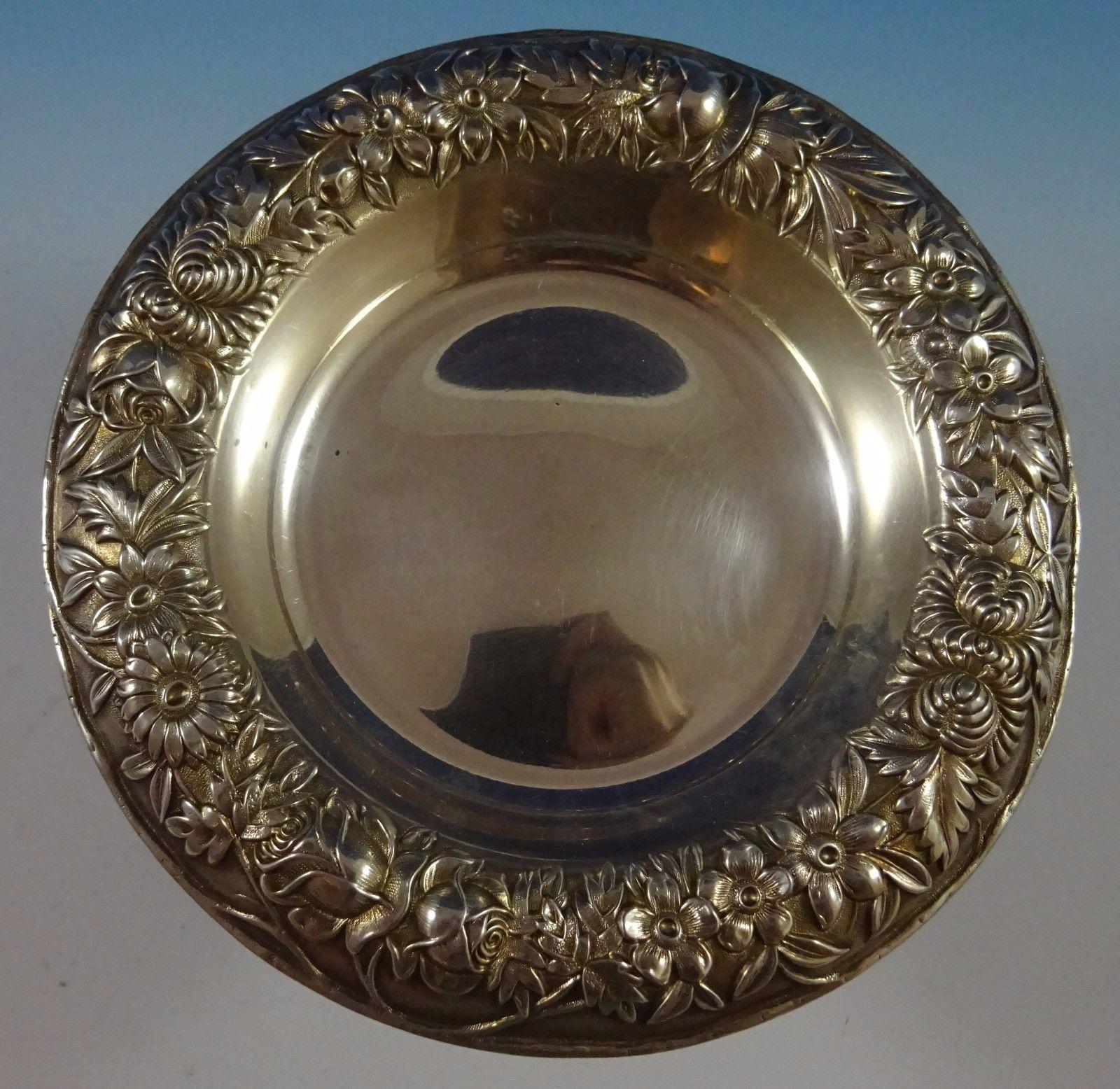 American Repousse by Kirk Sterling Silver Compote #418A