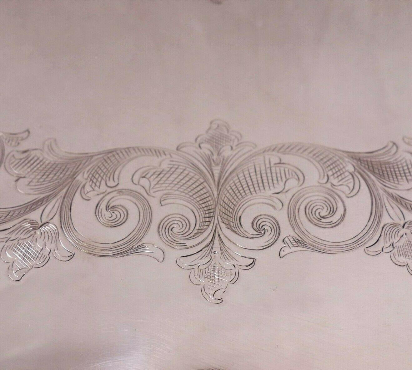 Repousse by Kirk Sterling Silver Tea Tray Heavy 125.5 ozt. #124AF 2