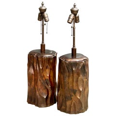 Repousse Copper Lamps Robert Kuo