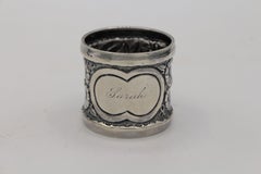 Repousse Sterling Napkin Ring for "Sarah"