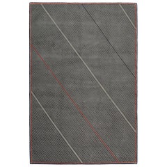 Tappeto Repp Stripe 10x8 annodato a mano in lana e seta di Thom Browne