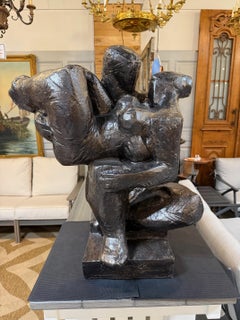 Riproduzione di una scultura astratta di Miroslav Hudeček in fibra di vetro