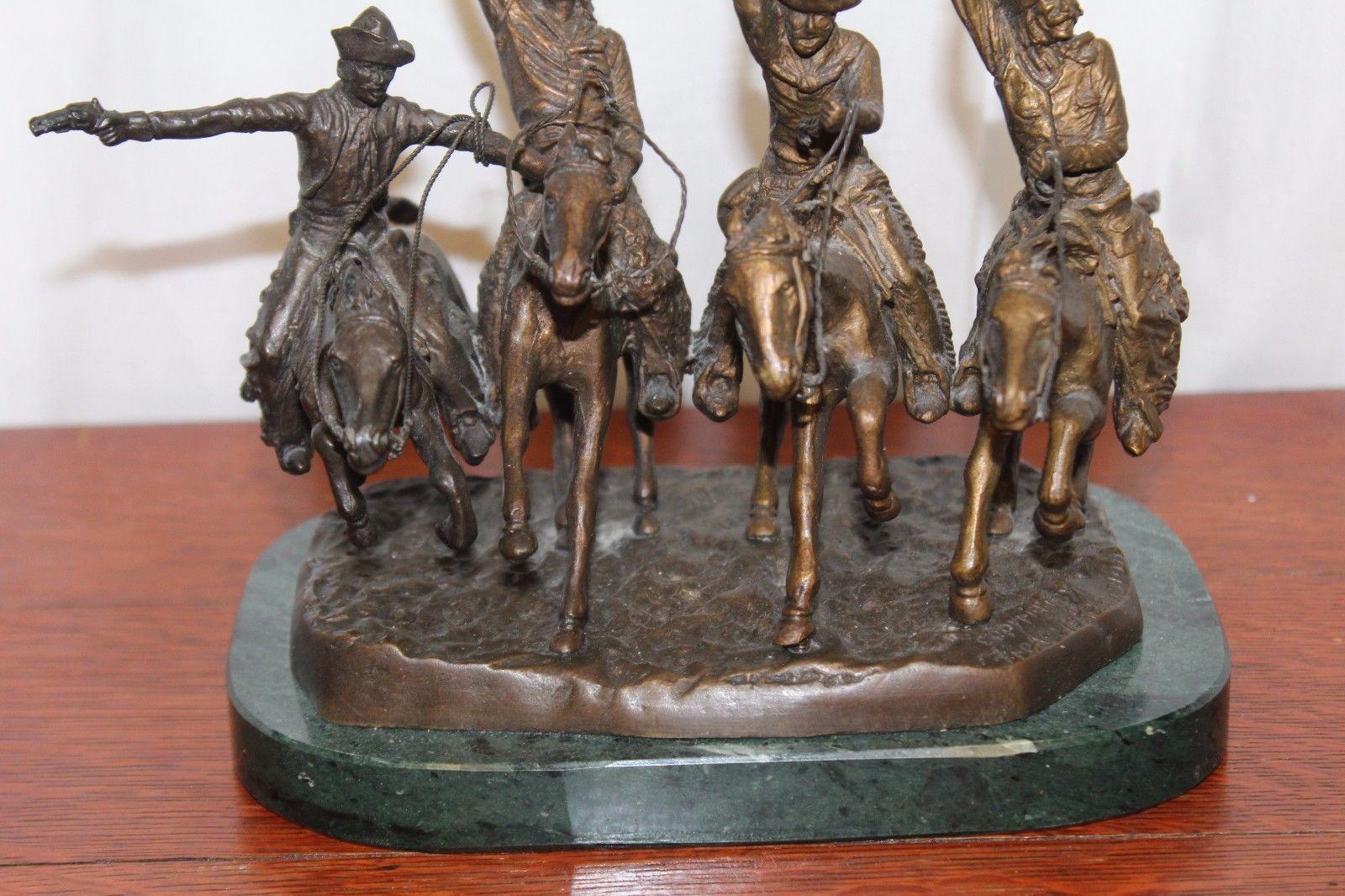 American Reproduction Coming Thru the Rye Solid Bronze Sculpture