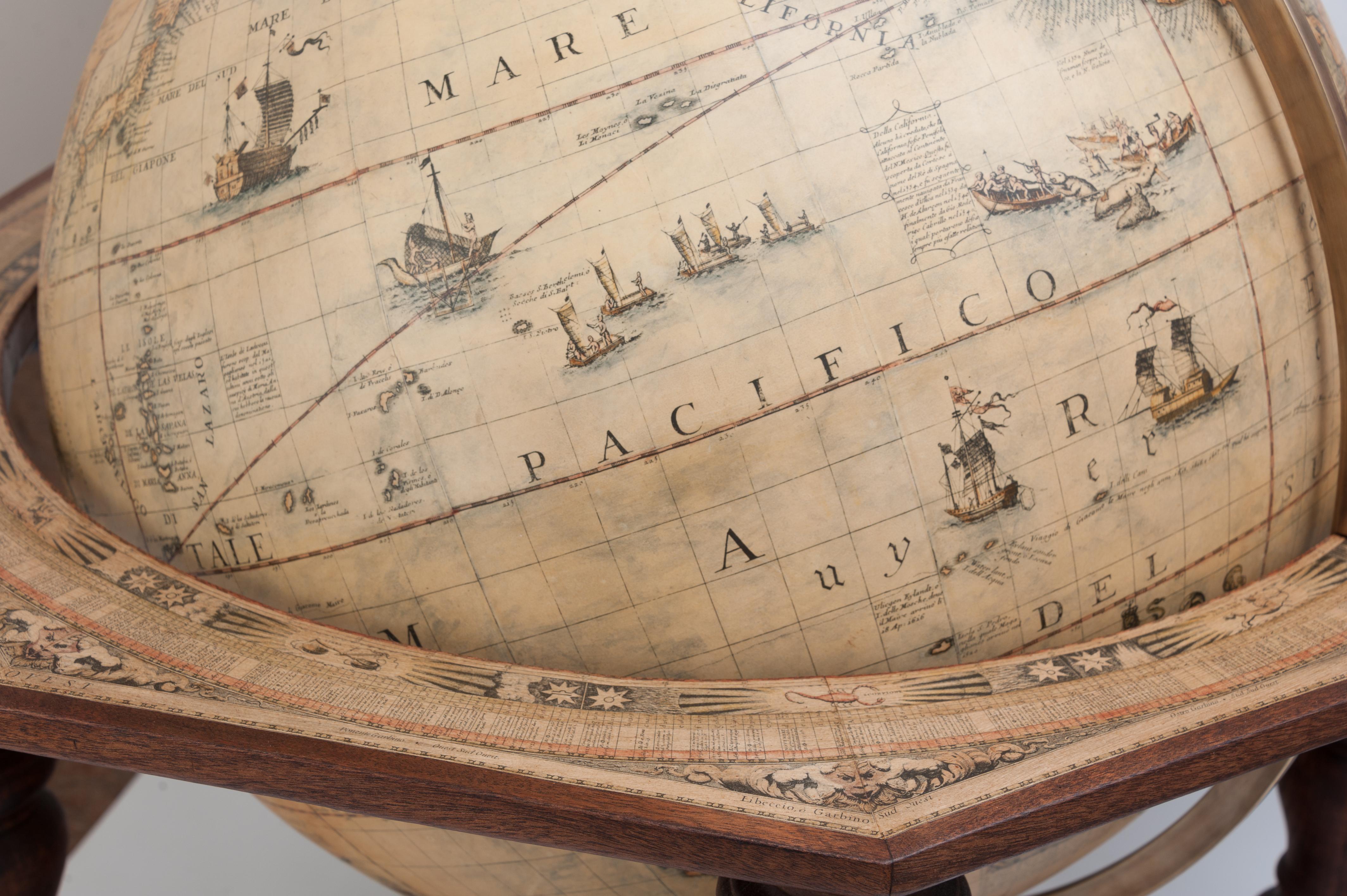 Contemporary Reproduction Coronelli Library globe For Sale