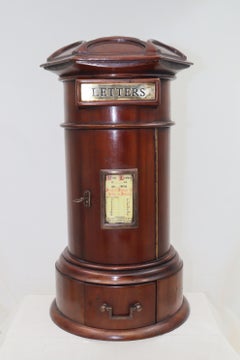 Reproduction country house letter box in mahogany