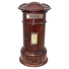 Reproduction country house letter box in mahogany
