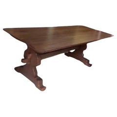 Reproduction Country Trestle Farmhouse Dining Table
