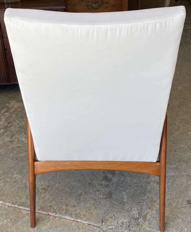 Reproduction Danish Style Alderwood Dining Chairs Upholstered For Sale 5