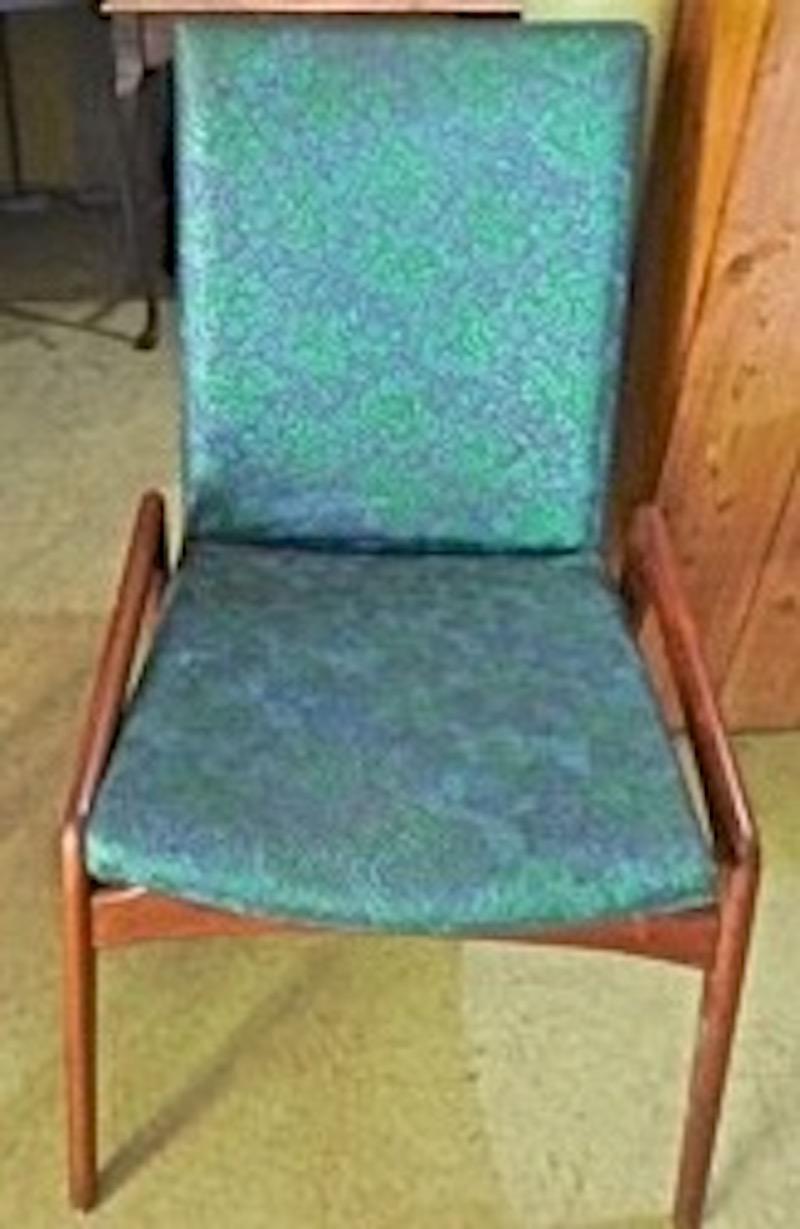 Reproduction Danish Style Alderwood Dining Chairs Upholstered For Sale 12