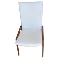 Reproduction de chaises de salle à manger en bois d'aulne de style danois rembourrées