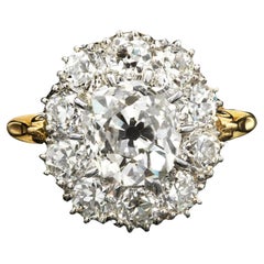 Reproduction Diamond Cluster Ring Circa 2022