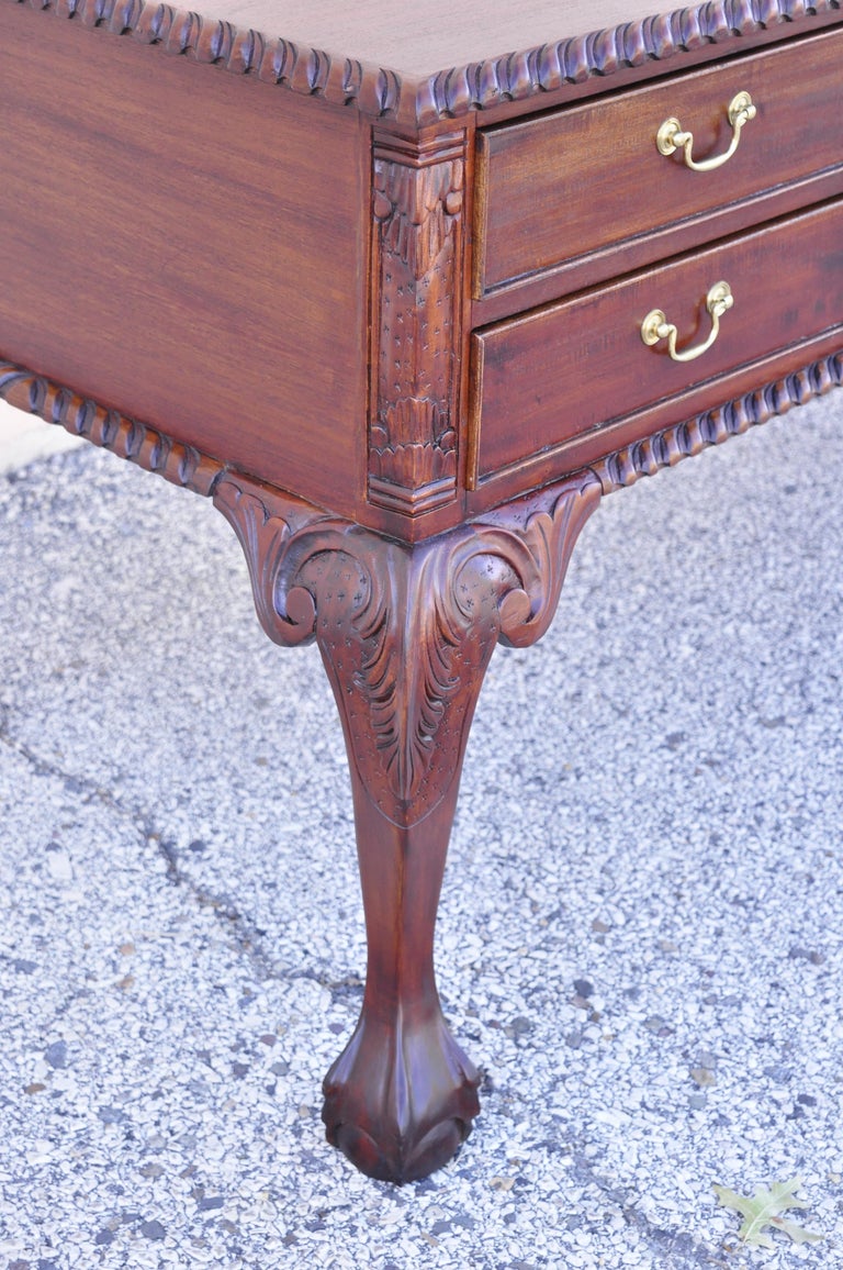 Reproduction English Chippendale Style Mahogany Ball Claw Executive