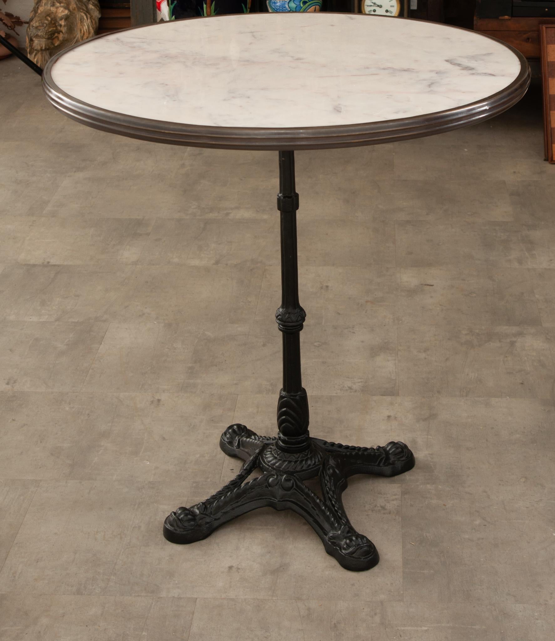 Art Nouveau Reproduction French Bistro Table For Sale