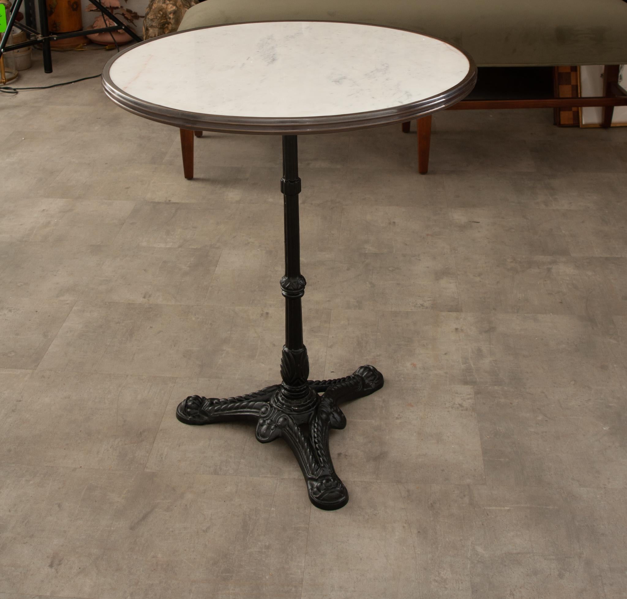 Cast Reproduction French Bistro Table For Sale