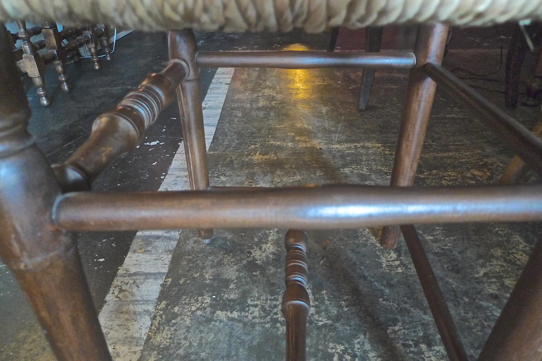 Reproduction French Louis XVI Style Hand Carved Dining Chair with Rush Seat 3