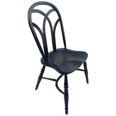 Reproduction Gothic Interlace Dark Stain Armless Chairs