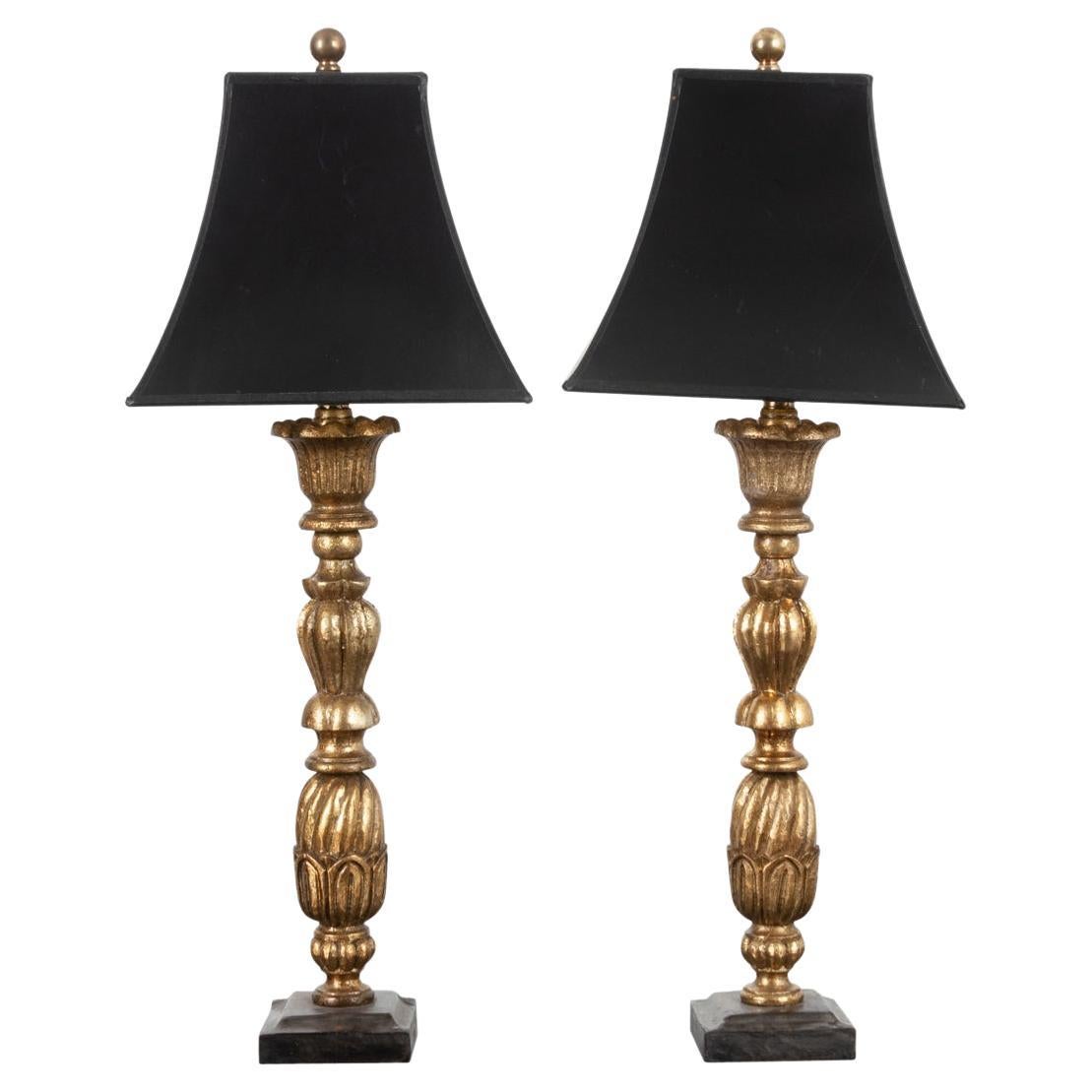 Reproduction Hand Carved Library Lamps For Sale