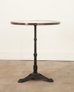 Reproduction Iron and Marble Bistro Table
