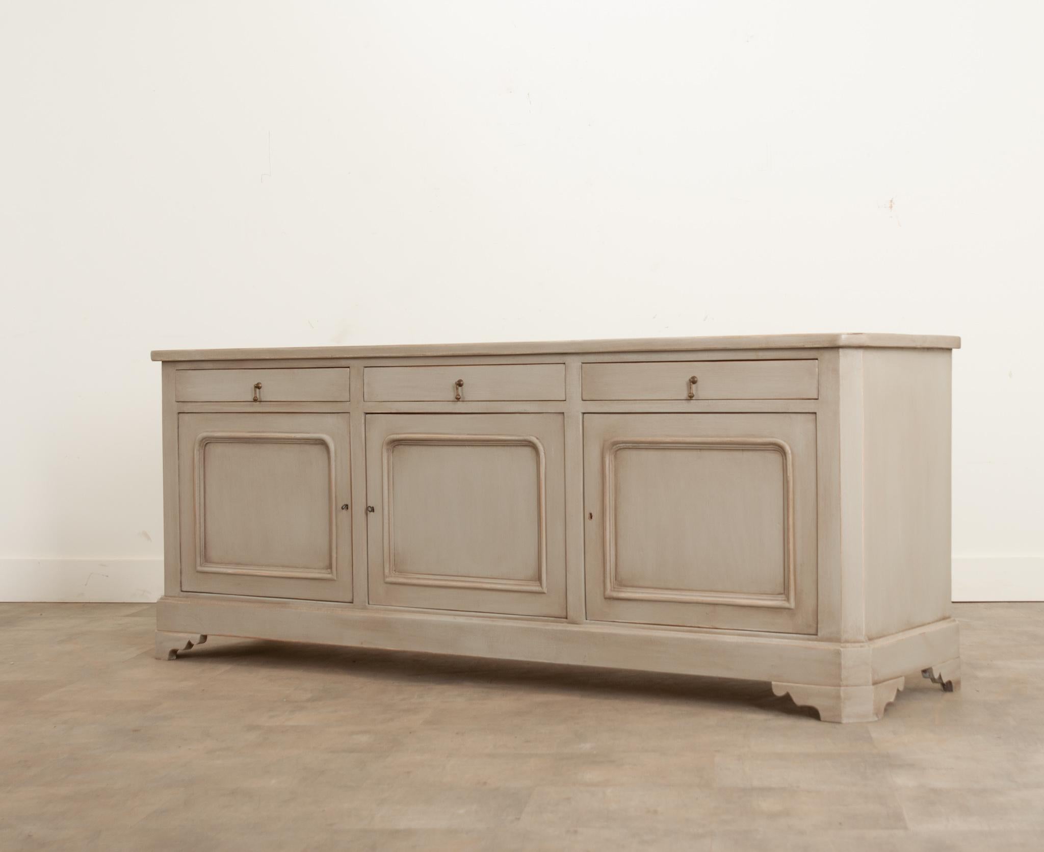 Reproduction Louis Philippe Style Painted Enfilade 4