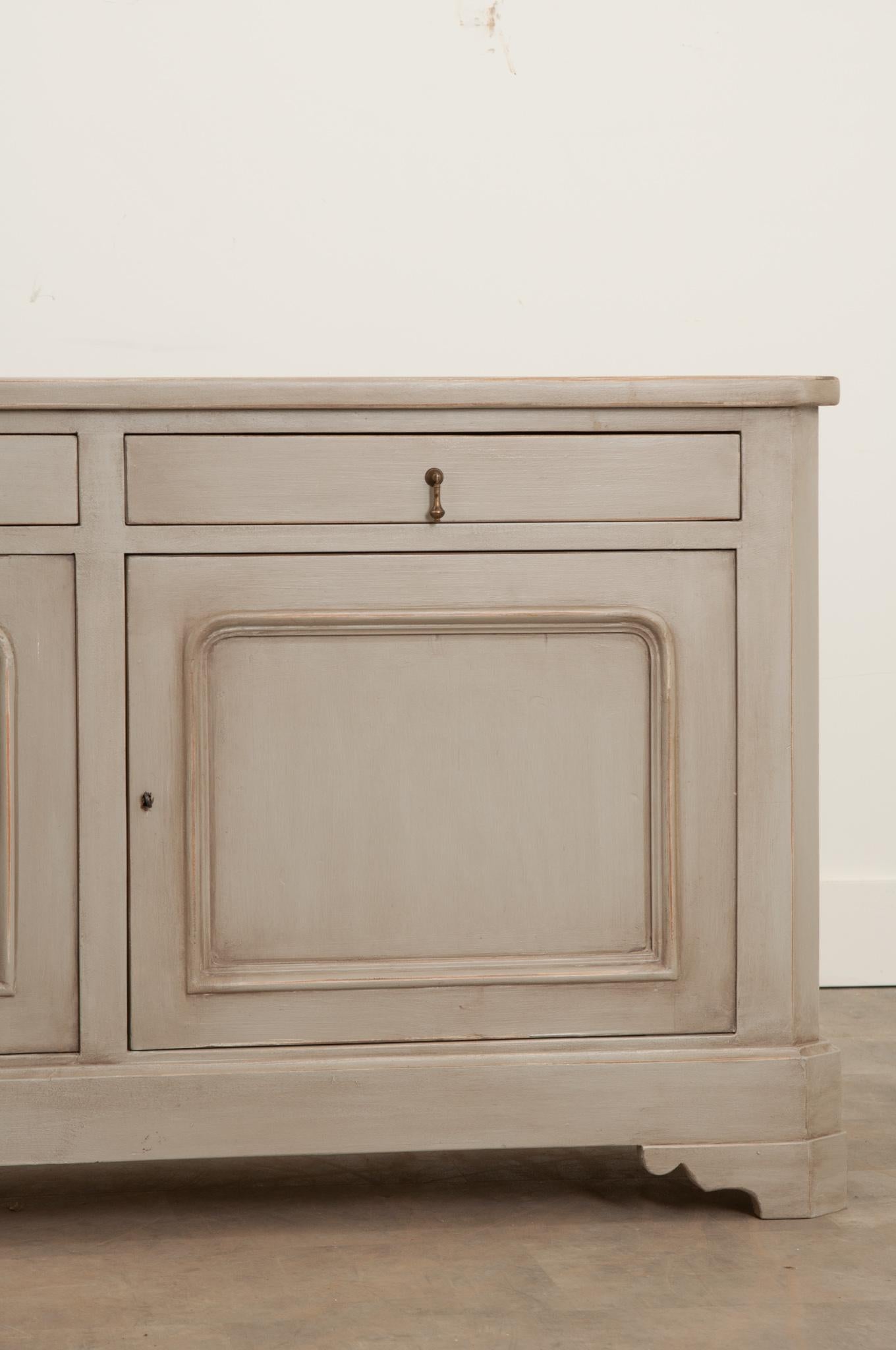 French Reproduction Louis Philippe Style Painted Enfilade