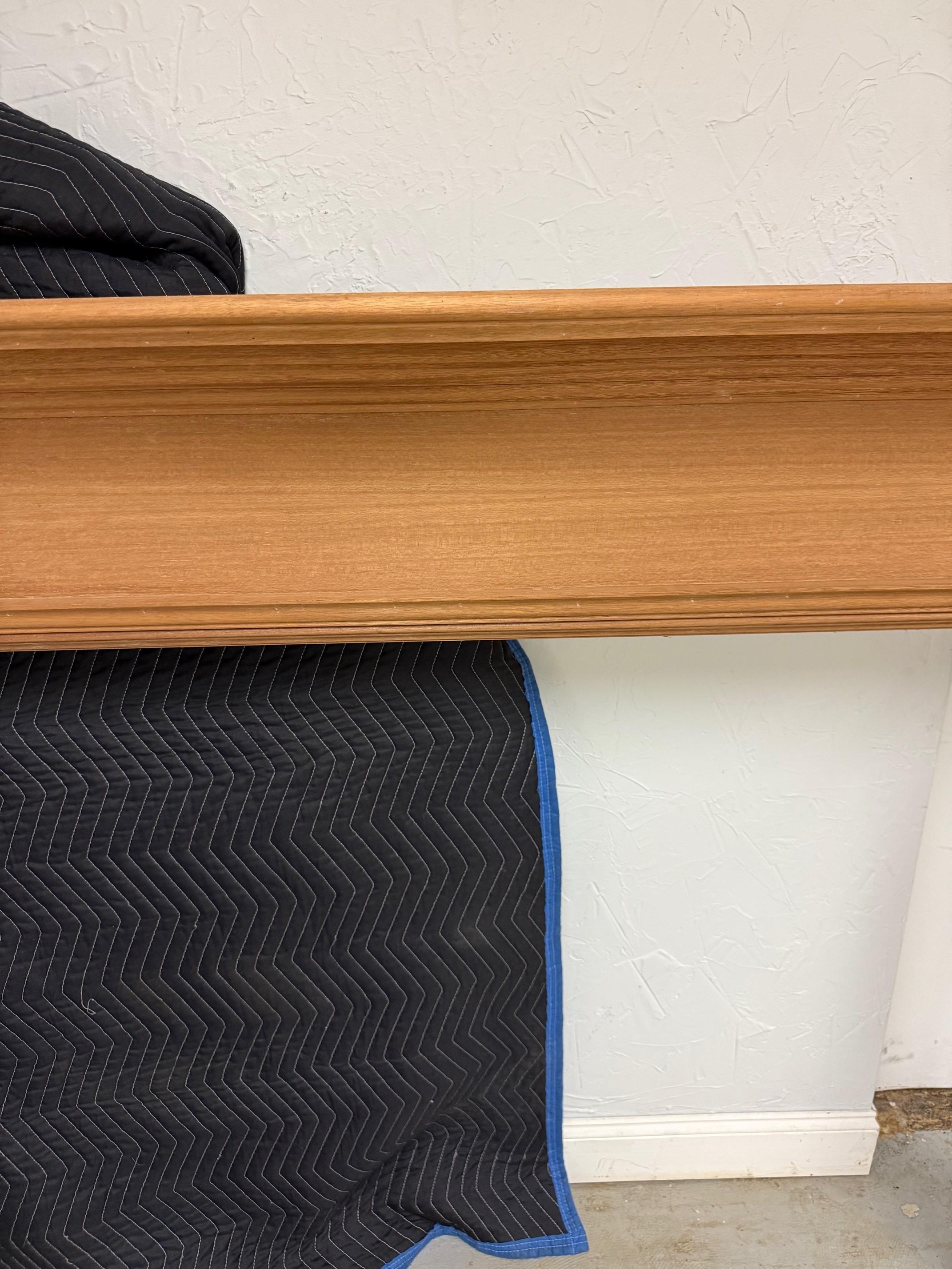 Reproduction Mahogany Fireplace Mantel with Fluted Columns and Carved Capitals In Good Condition For Sale In Stamford, CT