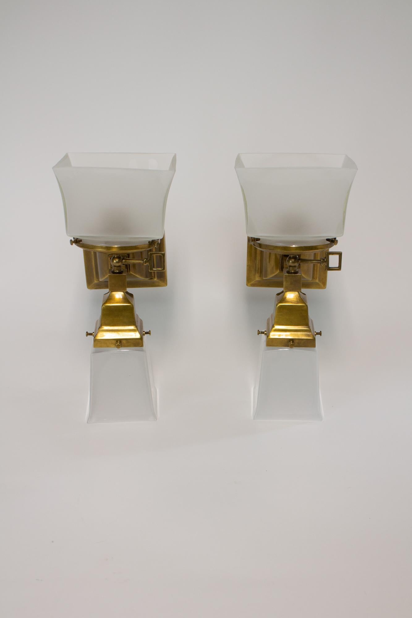 Reproduction Mission Gas and Electric Sconces, a Pair 4