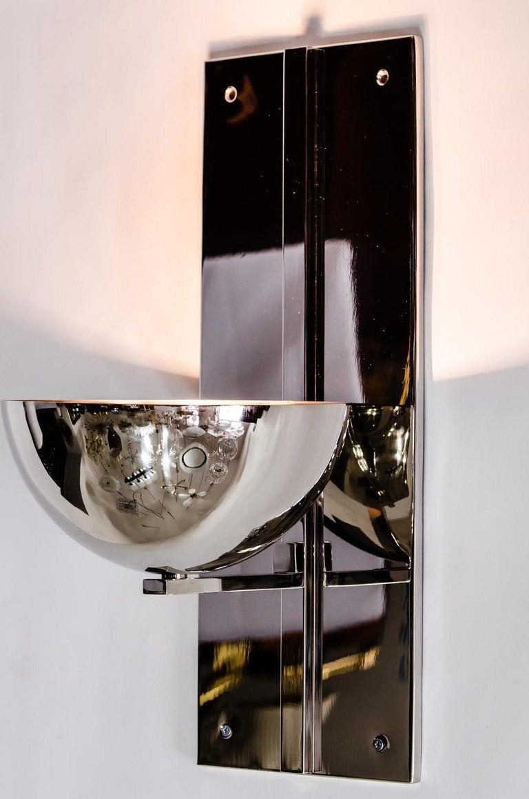 Riproduzione di una lampada da parete in nichel art déco (più piccola) In condizioni Nuovo in vendita a Wien, AT